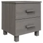 Mesita de noche HAMAR pino macizo gris claro 40x35x44,5 cm de vidaXL, Mesitas de noche - Ref: Foro24-340407, Precio: 44,78 €,...