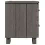 Mesita de noche HAMAR pino macizo gris claro 40x35x44,5 cm de vidaXL, Mesitas de noche - Ref: Foro24-340407, Precio: 44,78 €,...