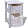 Mesita de noche de madera blanca de vidaXL, Mesitas de noche - Ref: Foro24-242866, Precio: 57,55 €, Descuento: %