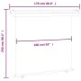 Toldo lateral de balcón marrón 170x250 cm de , Sombrillas - Ref: Foro24-48441, Precio: 87,92 €, Descuento: %