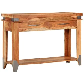 Solid acacia wood console table 110x34x74 cm by vidaXL, Nightstands - Ref: Foro24-338469, Price: 150,84 €, Discount: %
