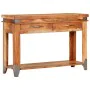 Mesa consola de madera maciza de acacia 110x34x74 cm de vidaXL, Mesitas de noche - Ref: Foro24-338469, Precio: 150,84 €, Desc...