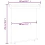 Toldo lateral de balcón negro 140x250 cm de , Sombrillas - Ref: Foro24-48424, Precio: 69,50 €, Descuento: %