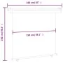 Toldo lateral de balcón negro 160x250 cm de , Sombrillas - Ref: Foro24-48430, Precio: 64,26 €, Descuento: %