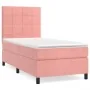 Box spring bed with pink velvet mattress 80x200 cm by , Beds and slatted bases - Ref: Foro24-3142994, Price: 326,85 €, Discou...
