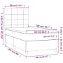 Box spring bed with pink velvet mattress 80x200 cm by , Beds and slatted bases - Ref: Foro24-3142994, Price: 326,85 €, Discou...