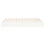 White solid wood bed frame 200x200 cm by , Beds and slatted bases - Ref: Foro24-820023, Price: 142,02 €, Discount: %