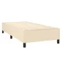 Box spring bed with cream fabric mattress 90x200 cm by , Beds and slatted bases - Ref: Foro24-3127938, Price: 332,91 €, Disco...