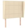 Box spring bed with cream fabric mattress 90x200 cm by , Beds and slatted bases - Ref: Foro24-3127938, Price: 332,91 €, Disco...