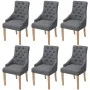 Sillas de comedor 6 unidades de tela gris oscuro de vidaXL, Sillas de comedor - Ref: Foro24-274424, Precio: 812,06 €, Descuen...