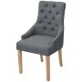 Sillas de comedor 6 unidades de tela gris oscuro de vidaXL, Sillas de comedor - Ref: Foro24-274424, Precio: 812,06 €, Descuen...