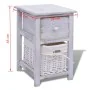 Mesitas de noche 2 unidades madera blanca de vidaXL, Mesitas de noche - Ref: Foro24-242867, Precio: 105,19 €, Descuento: %