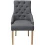 Sillas de comedor 6 unidades de tela gris oscuro de vidaXL, Sillas de comedor - Ref: Foro24-274424, Precio: 812,06 €, Descuen...