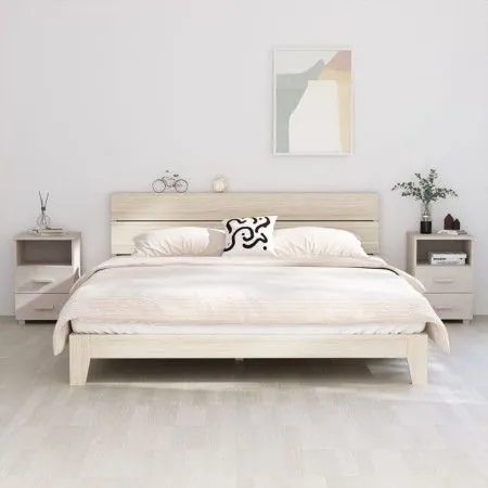 Mesitas de noche 2 uds HAMAR pino macizo blanco 40x35x62 cm de vidaXL, Mesitas de noche - Ref: Foro24-340417, Precio: 96,27 €...