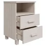 Mesitas de noche 2 uds HAMAR pino macizo blanco 40x35x62 cm de vidaXL, Mesitas de noche - Ref: Foro24-340417, Precio: 96,27 €...