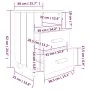 Mesitas de noche 2 uds HAMAR pino macizo blanco 40x35x62 cm de vidaXL, Mesitas de noche - Ref: Foro24-340417, Precio: 96,27 €...