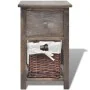 Mesita de noche de madera marrón de vidaXL, Mesitas de noche - Ref: Foro24-242868, Precio: 60,90 €, Descuento: %