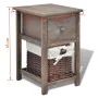 Mesita de noche de madera marrón de vidaXL, Mesitas de noche - Ref: Foro24-242868, Precio: 60,90 €, Descuento: %