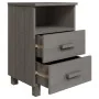 Mesita de noche HAMAR madera pino maciza gris claro 40x35x62 cm de vidaXL, Mesitas de noche - Ref: Foro24-340415, Precio: 71,...