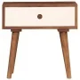 Mesita de noche de madera maciza de sheesham 45x30x45 cm de vidaXL, Mesitas de noche - Ref: Foro24-246263, Precio: 91,37 €, D...