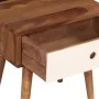 Mesita de noche de madera maciza de sheesham 45x30x45 cm de vidaXL, Mesitas de noche - Ref: Foro24-246263, Precio: 91,37 €, D...
