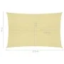 Toldo de vela beige HDPE 160 g/m² 2x2,5 m de , Sombrillas - Ref: Foro24-311116, Precio: 21,90 €, Descuento: %