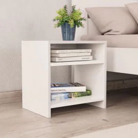 Mesita de noche madera contrachapada blanco 40x30x40 cm de vidaXL, Mesitas de noche - Ref: Foro24-800009, Precio: 32,19 €, De...