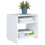 Mesita de noche madera contrachapada blanco 40x30x40 cm de vidaXL, Mesitas de noche - Ref: Foro24-800009, Precio: 32,19 €, De...