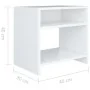Mesita de noche madera contrachapada blanco 40x30x40 cm de vidaXL, Mesitas de noche - Ref: Foro24-800009, Precio: 32,19 €, De...