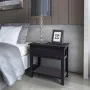 Mesita de noche de madera negro de vidaXL, Mesitas de noche - Ref: Foro24-242872, Precio: 48,52 €, Descuento: %