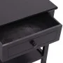 Mesita de noche de madera negro de vidaXL, Mesitas de noche - Ref: Foro24-242872, Precio: 48,52 €, Descuento: %