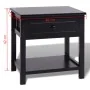 Mesitas de noche 2 unidades madera negras de vidaXL, Mesitas de noche - Ref: Foro24-242873, Precio: 83,74 €, Descuento: %
