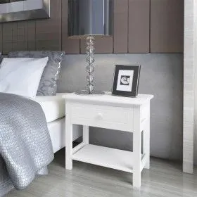 Nightstands 2 units white wood by vidaXL, Nightstands - Ref: Foro24-242871, Price: 86,26 €, Discount: %