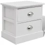 Mesita de noche francesa blanco de vidaXL, Mesitas de noche - Ref: Foro24-242886, Precio: 58,94 €, Descuento: %