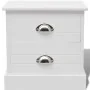 Mesita de noche francesa blanco de vidaXL, Mesitas de noche - Ref: Foro24-242886, Precio: 58,94 €, Descuento: %