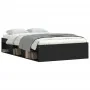 Estructura de cama negra 120x200 cm de vidaXL, Camas y somieres - Ref: Foro24-3203853, Precio: 174,53 €, Descuento: %