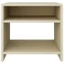 Mesita de noche madera contrachapada roble sonoma 40x30x40 cm de vidaXL, Mesitas de noche - Ref: Foro24-800015, Precio: 29,77...