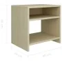 Mesita de noche madera contrachapada roble sonoma 40x30x40 cm de vidaXL, Mesitas de noche - Ref: Foro24-800015, Precio: 29,77...