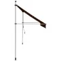 Toldo manual retráctil naranja y marrón 350 cm de vidaXL, Toldos - Ref: Foro24-145839, Precio: 89,10 €, Descuento: %