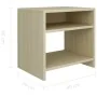 Bedside tables 2 pcs sonoma oak plywood 40x30x39 cm by vidaXL, Nightstands - Ref: Foro24-800016, Price: 44,49 €, Discount: %