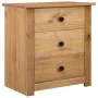 Mesita de noche de madera maciza pino estilo Panamá 46x40x57 cm de vidaXL, Mesitas de noche - Ref: Foro24-282652, Precio: 100...