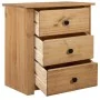 Mesita de noche de madera maciza pino estilo Panamá 46x40x57 cm de vidaXL, Mesitas de noche - Ref: Foro24-282652, Precio: 100...