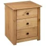 Mesita de noche de madera maciza pino estilo Panamá 46x40x57 cm de vidaXL, Mesitas de noche - Ref: Foro24-282652, Precio: 100...
