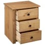 Mesita de noche de madera maciza pino estilo Panamá 46x40x57 cm de vidaXL, Mesitas de noche - Ref: Foro24-282652, Precio: 100...