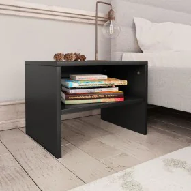Mesita de noche madera contrachapada negro 40x30x30 cm de vidaXL, Mesitas de noche - Ref: Foro24-800065, Precio: 26,23 €, Des...
