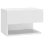 Mesita de noche de pared blanca de vidaXL, Mesitas de noche - Ref: Foro24-810953, Precio: 41,36 €, Descuento: %