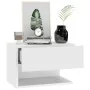 Mesita de noche de pared blanca de vidaXL, Mesitas de noche - Ref: Foro24-810953, Precio: 41,36 €, Descuento: %