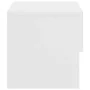 Mesita de noche de pared blanca de vidaXL, Mesitas de noche - Ref: Foro24-810953, Precio: 41,36 €, Descuento: %