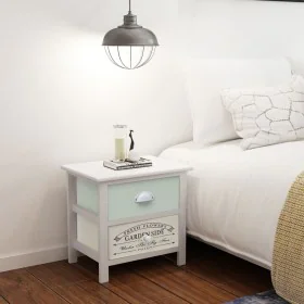 Mesitas de noche de estilo francés de madera 2 unidades de vidaXL, Mesitas de noche - Ref: Foro24-242875, Precio: 85,80 €, De...