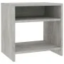 Mesita de noche madera contrachapada gris hormigón 40x30x40 cm de vidaXL, Mesitas de noche - Ref: Foro24-800017, Precio: 28,8...